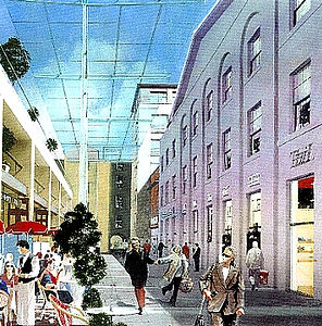 Artist's imression of mall