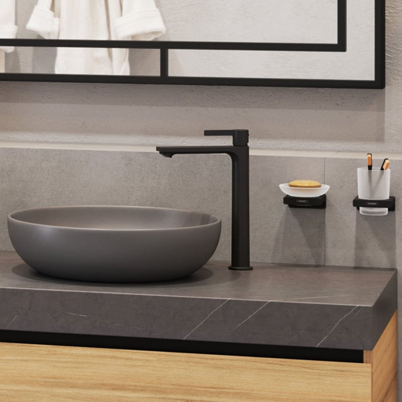 Miniature : Hansgrohe LivaFine Mitigeur de lavabo à bec haut | Installation SR