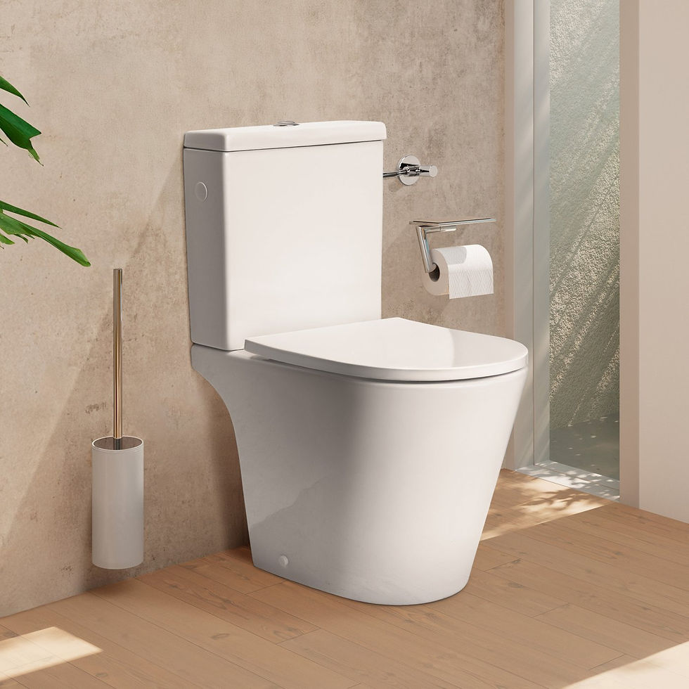 Miniature : WC au sol Evineo ineo sans bride, avec abattant et evineoClean