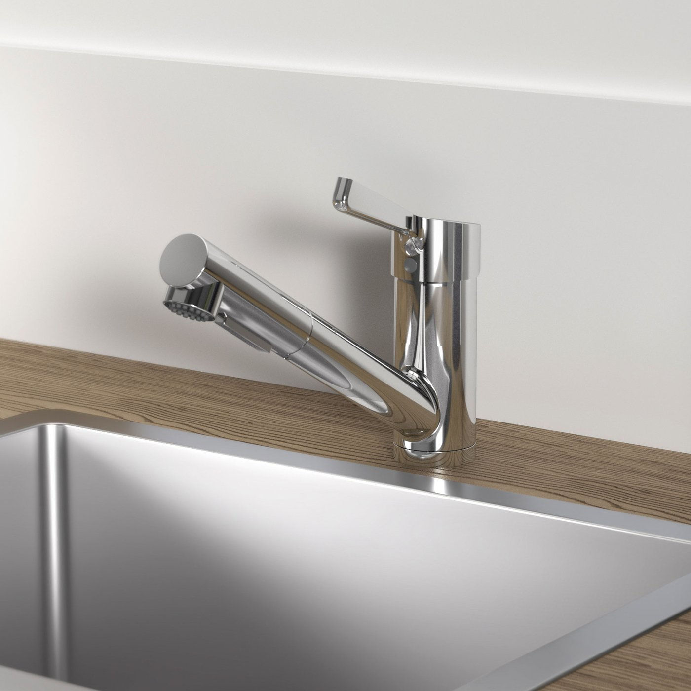 Ideal Standard Ceralife Mitigeur de cuisine pivotant avec douchette extractible