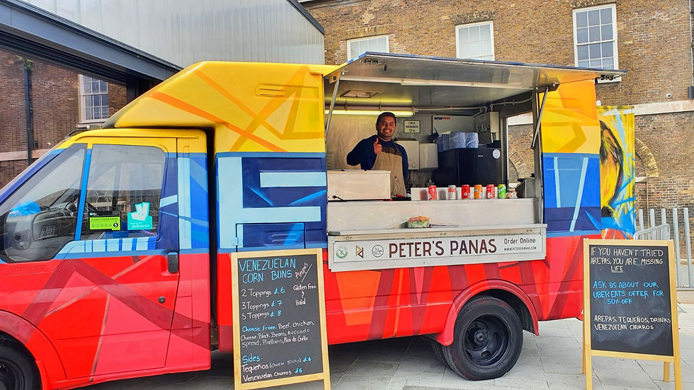 Venezuelan food truck catering for a wedding in London