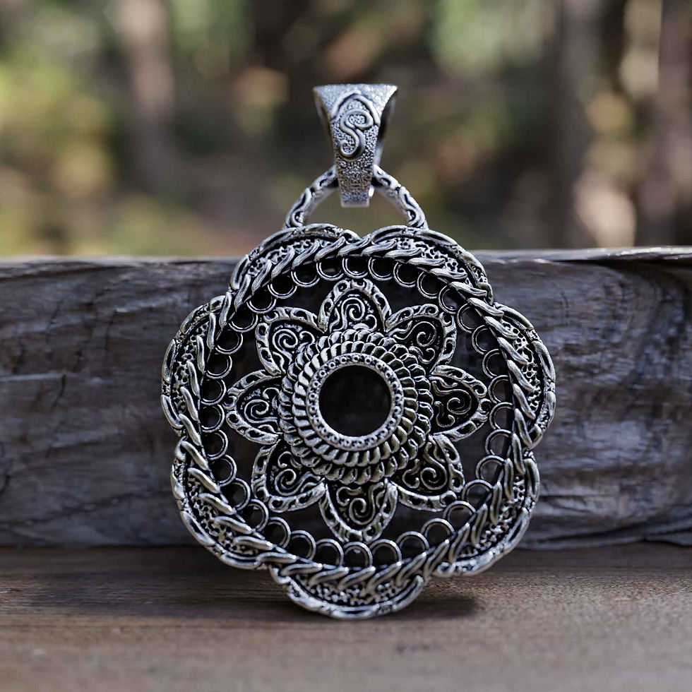 Pendentif de fleur style mandala