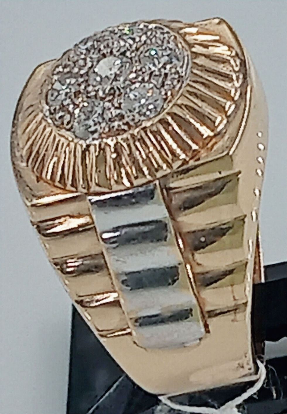 Miniatura: Anillo de Oro Amarillo y Blanco con Diamantes (Precio por contacto)