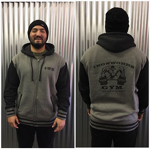 Old -School Varsity Zip Hoodie Heavyweig