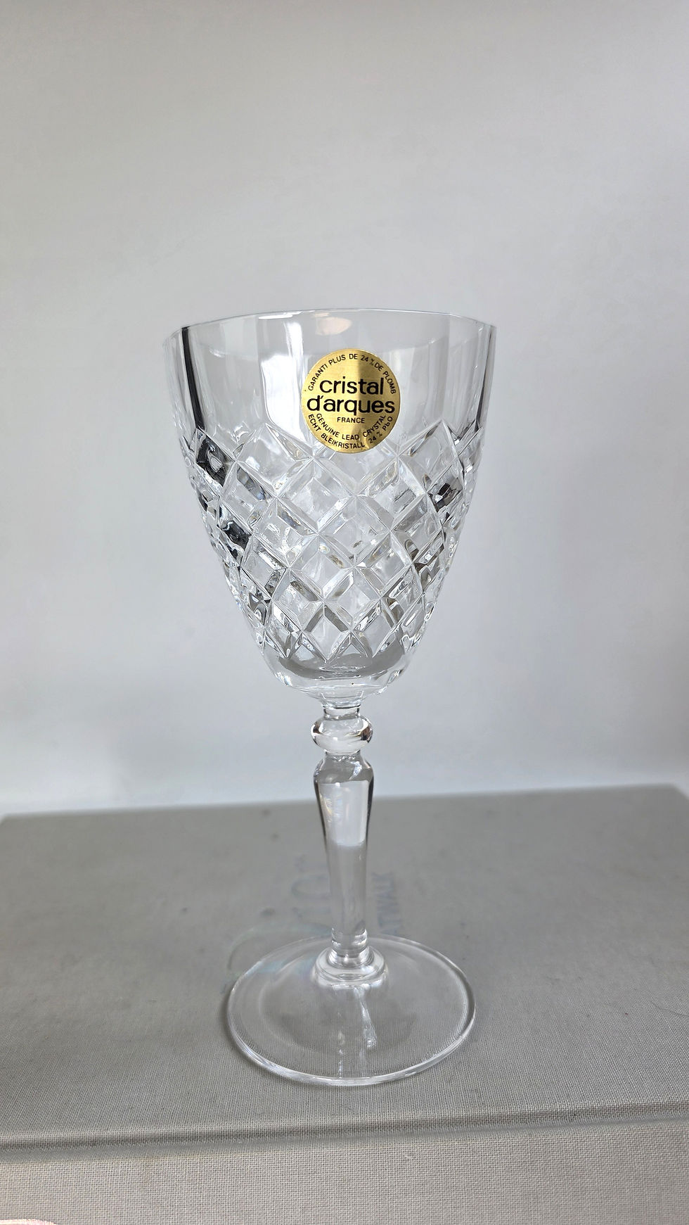 Thumbnail: Vintage 'Cristal d'Arques' Crystal Wine Set