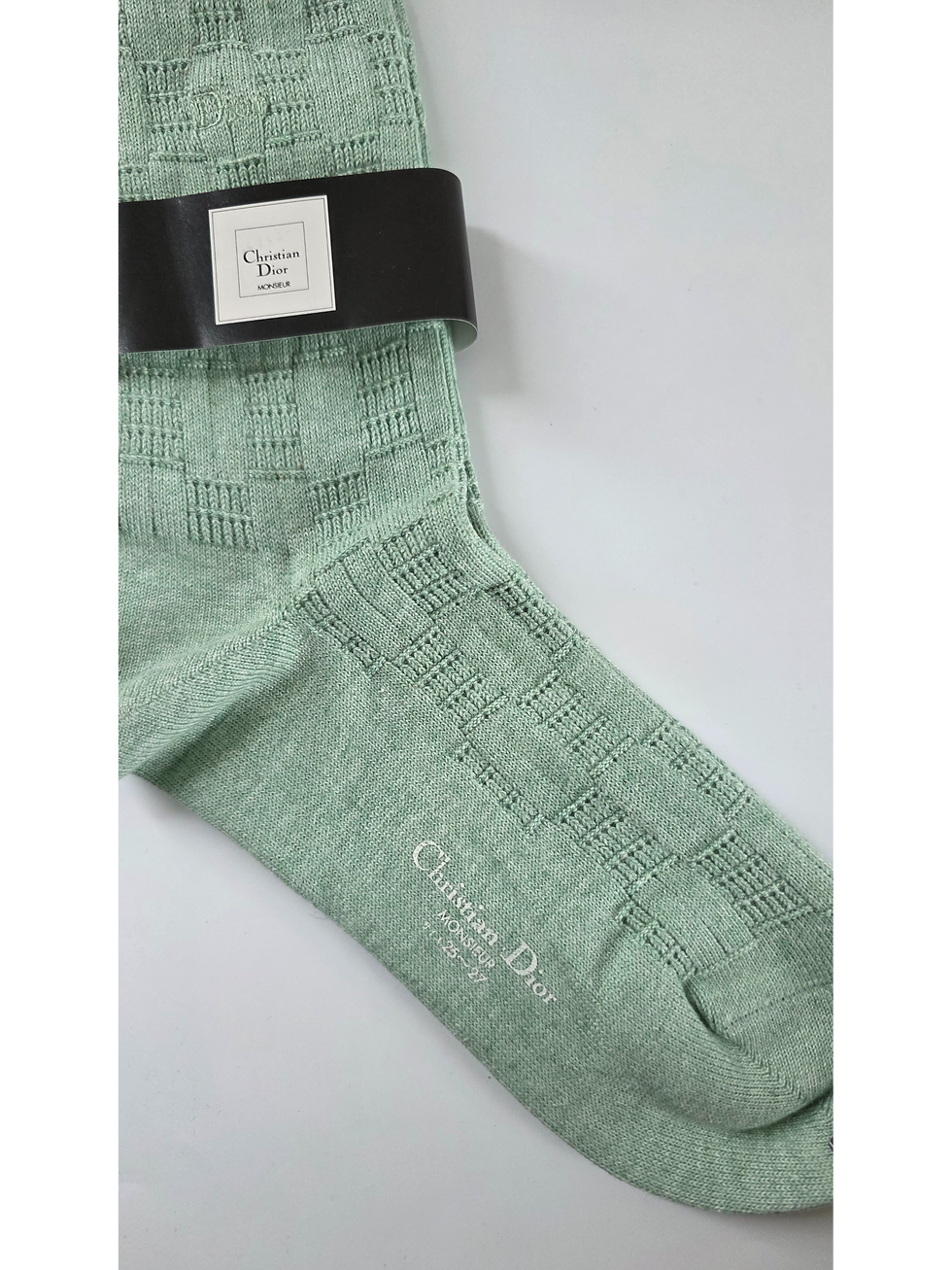Thumbnail: Vintage Christian Dior Mint Green Socks