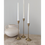 Thumbnail: Brushed Gold French Style Candle Holders