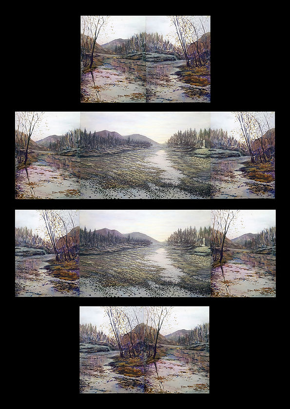 Peaceful Silence (Interchangeable Triptych) | Acrylic