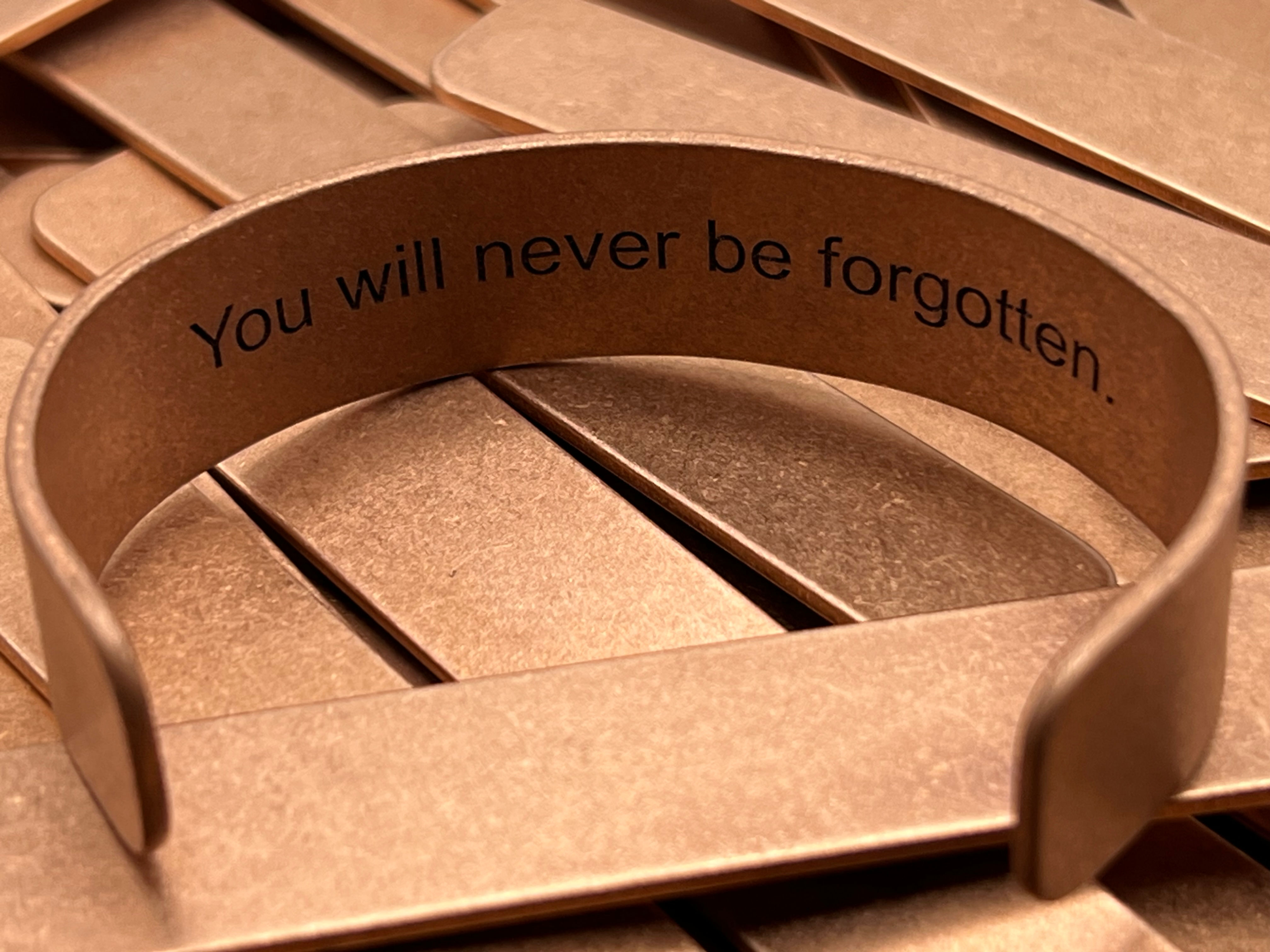 Double Sided Copper Cuff Bracelet