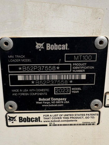 Used 2023 Bobcat MT100 - Stock: 7003048