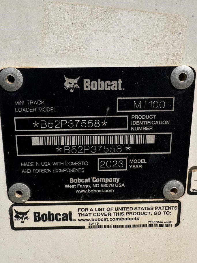 Used 2023 Bobcat MT100 - Stock: 7003048