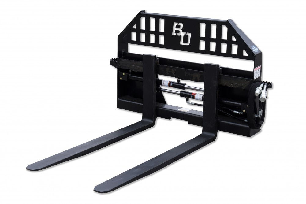 Attachment - Blue Diamond Hydraulic Pallet Forks (4000 Lbs Capacity)