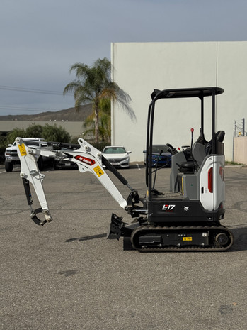 Bobcat E17 Compact Excavator Rental | 15 HP Mini Excavator Rental with Zero-Tail-Swing Design