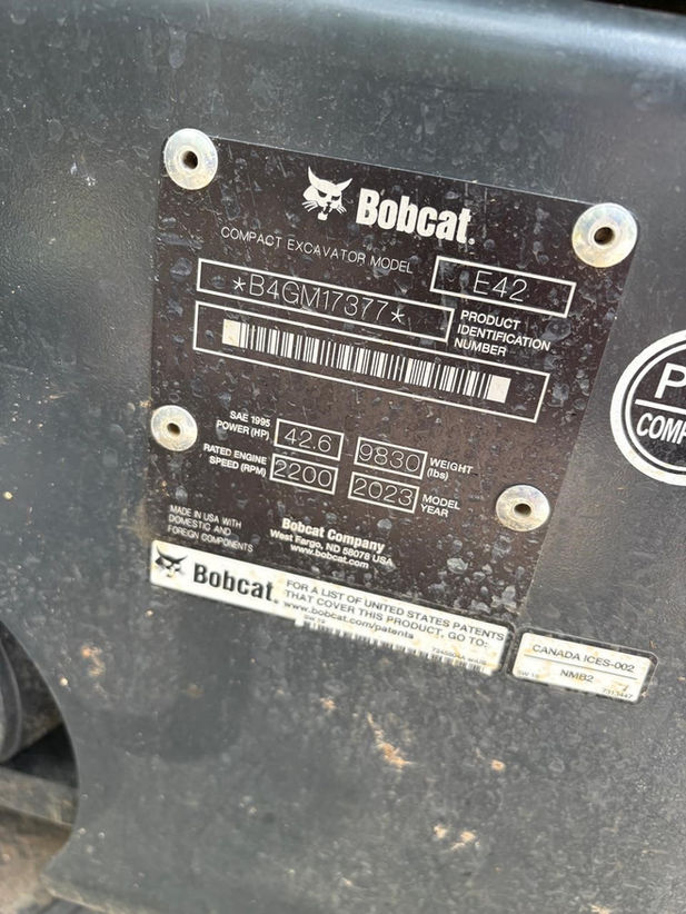 Used - 2023 Bobcat E42 - Stock: V155692