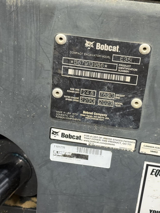 Used - 2023 Bobcat E35 - Stock: T101226