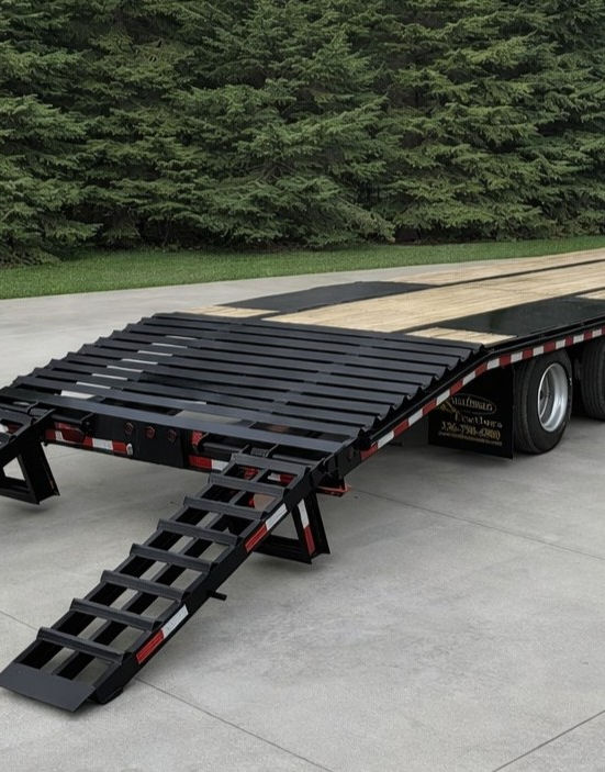Trailers - Kaufman 30 Ft 25000 GVWR Deluxe Tandem Dual Gooseneck Trailer