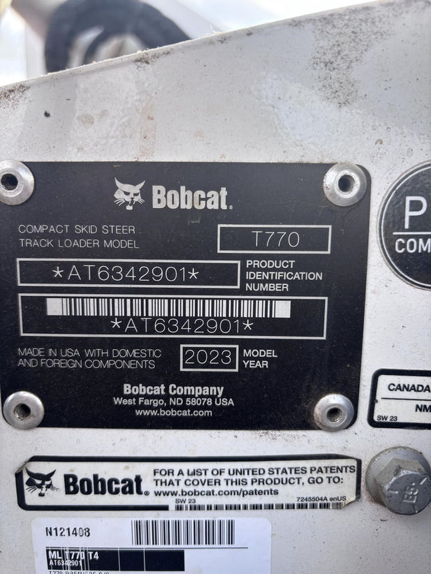Used - 2023 Bobcat T770 - Stock: N172659