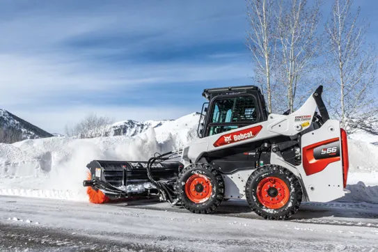 Bobcat Angle Broom Attachment Rental | Skid Steer Broom Rental for Sidewalks, Parking Lots, Driveways & Light Snow