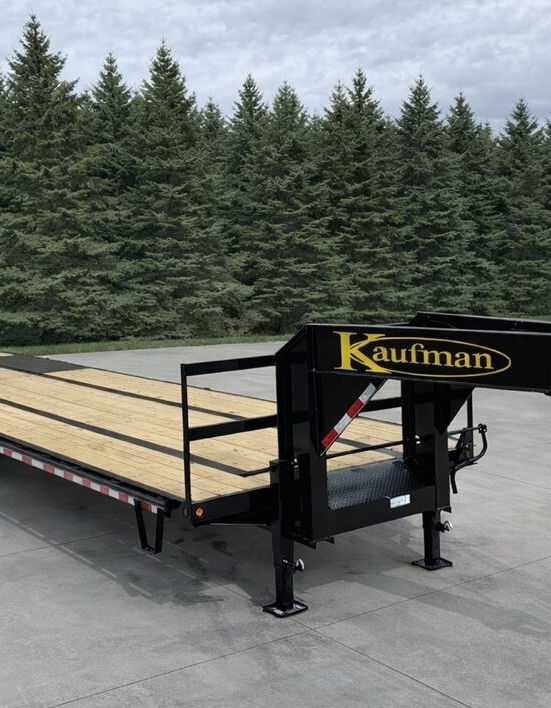 Trailers - Kaufman 30 Ft 25000 GVWR Deluxe Tandem Dual Gooseneck Trailer