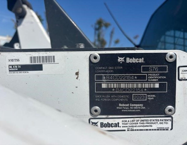 Used - 2023 Bobcat S76 - Stock: X107255