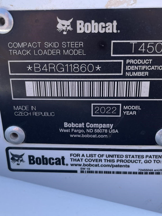Used 2022 Bobcat T450 - Stock: J181761