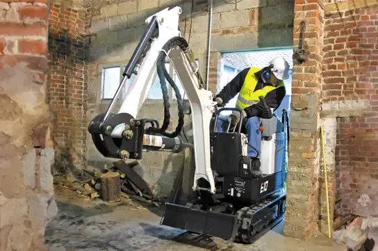 Rent a Bobcat E10 Compact Excavator | Ultra-Compact Mini Excavator Rental with 28-Inch Retractable Width