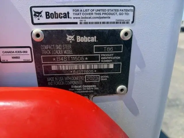 Used - 2023 Bobcat T86 - Stock: X168184