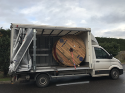 Touret de câble haute tension