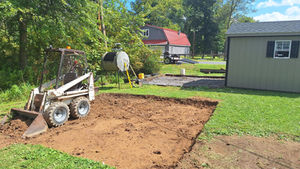 Treas Groundworks - Grading for Farm Stand - After