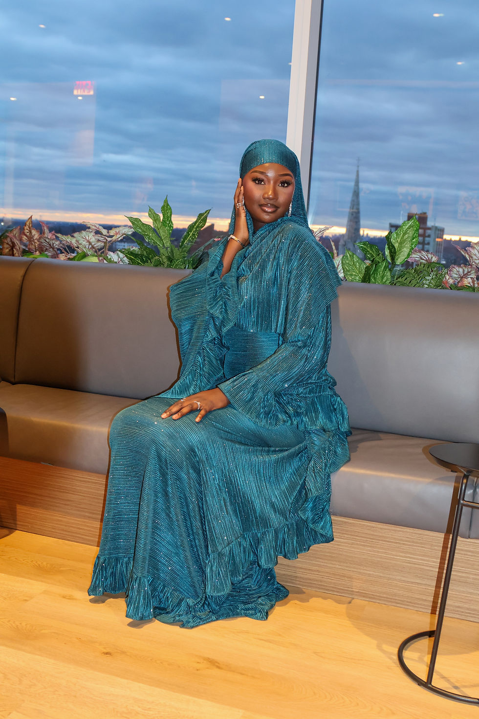Thumbnail: Noor Flow Kaftan - green 