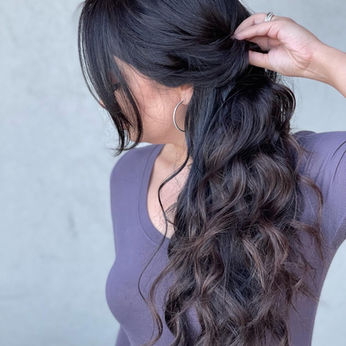 hand-tied extensions, 24" extensions, brunette extensions, brunette balayage, extensions specialist, extension stylist, best in the upstate, top hairstylist