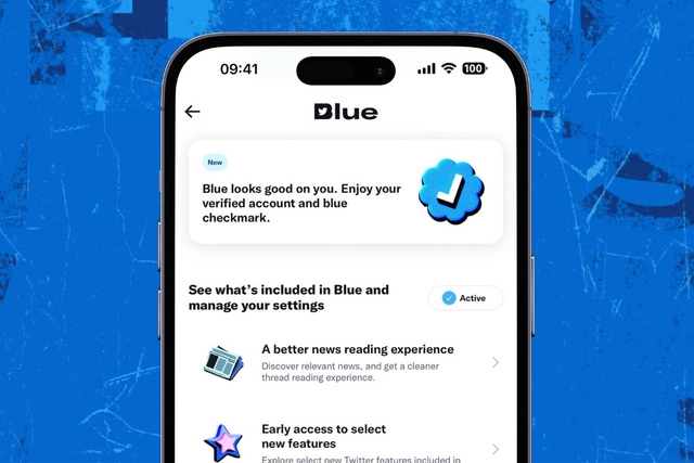 Dịch vụ trả phí Twitter Blue cho phép tất cả người dùng nhận tick xanh với mức phí 7,99 USD/tháng.