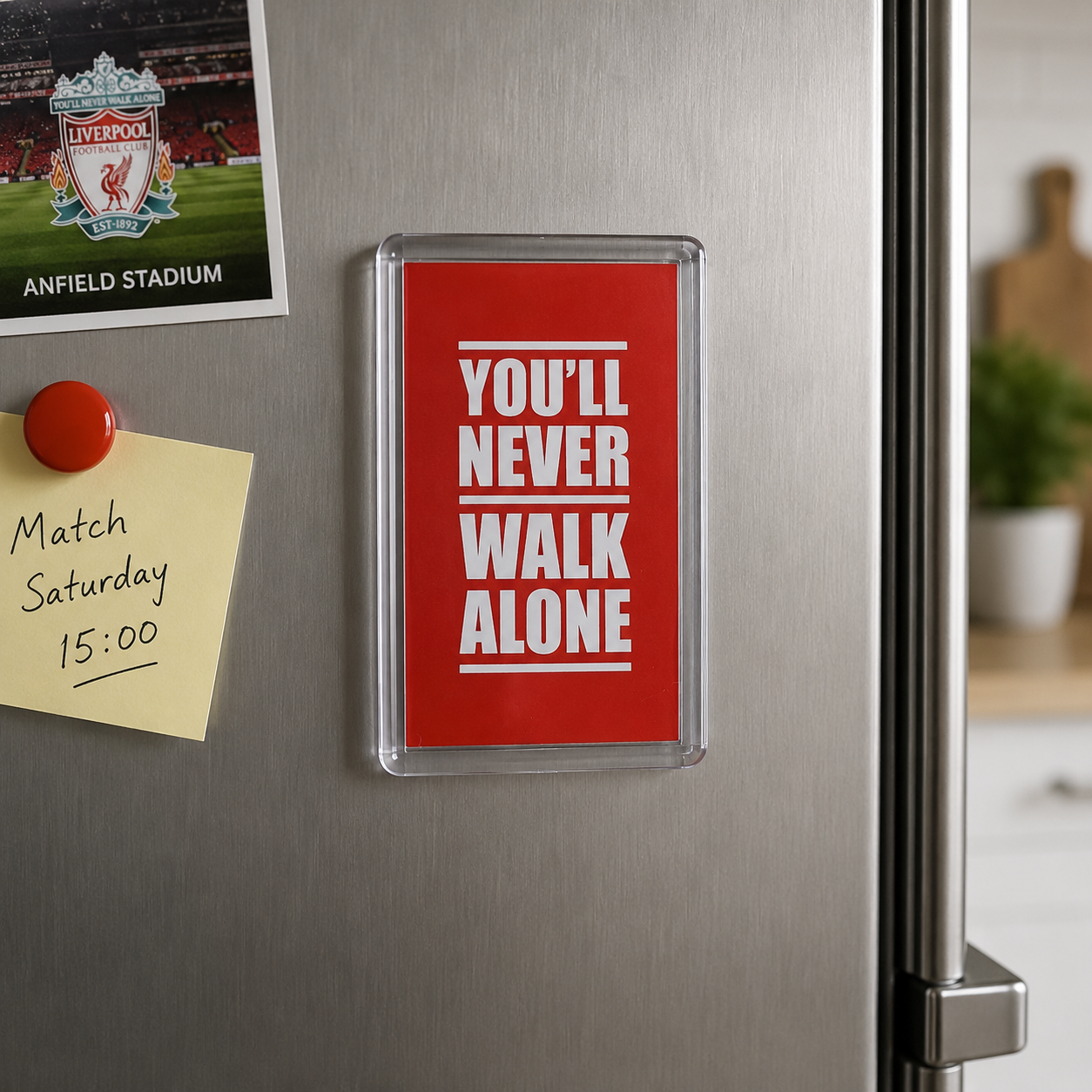 You'll never walk alone Liverpool Fridge Magnet 
8 x 5 cm