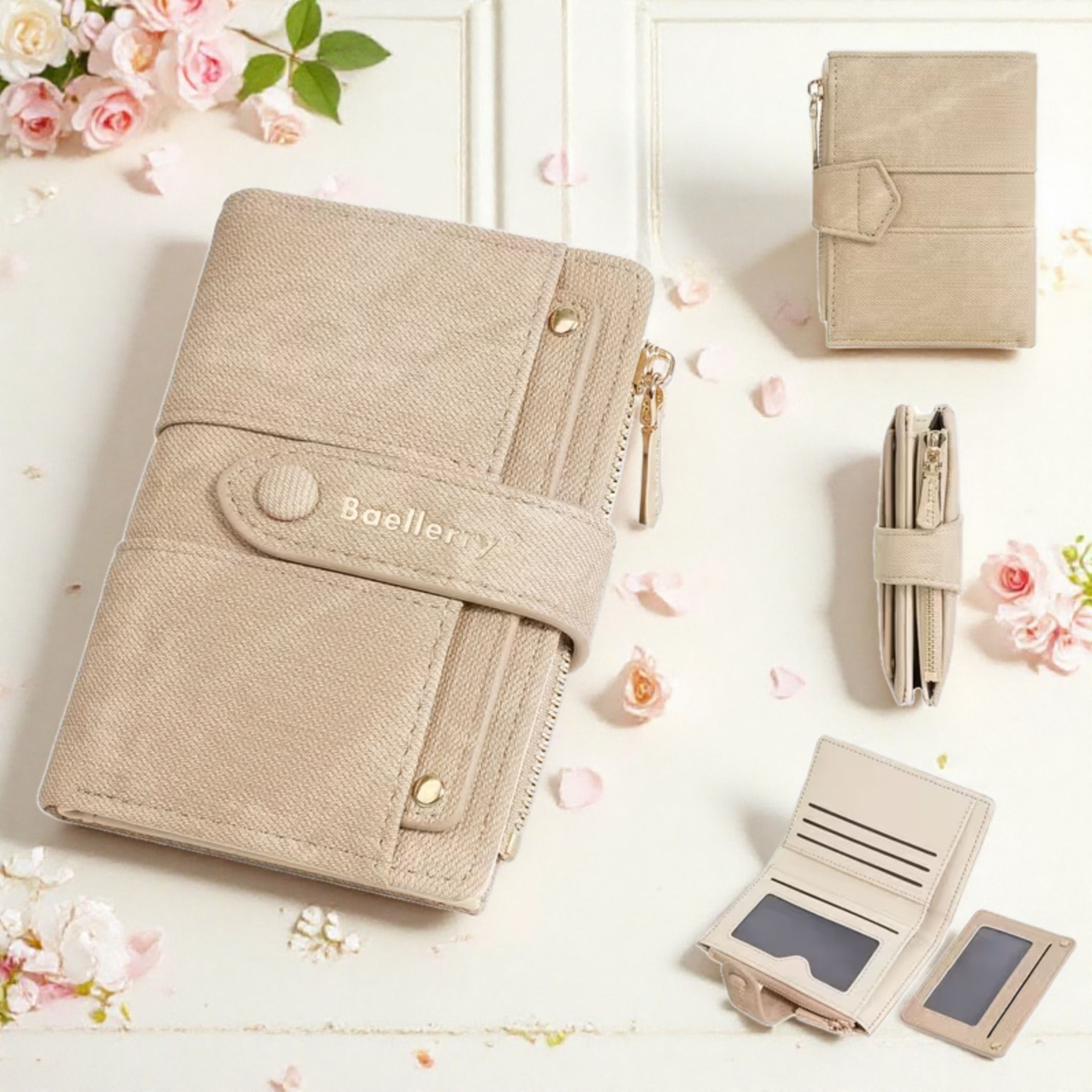 Single Zipper Purse
Colour...Cream