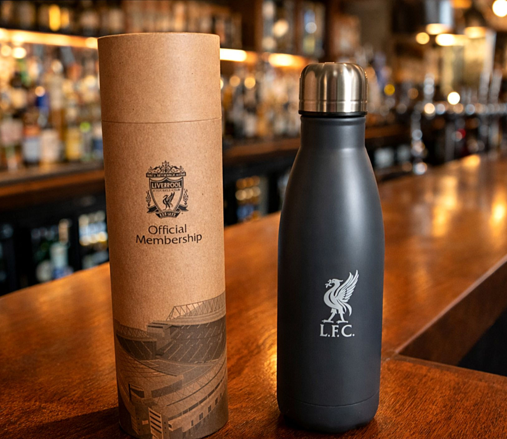 Liverpool FC Executive Grey Thermal Drinks Bottle
Hot or Cold drinks - 500ml