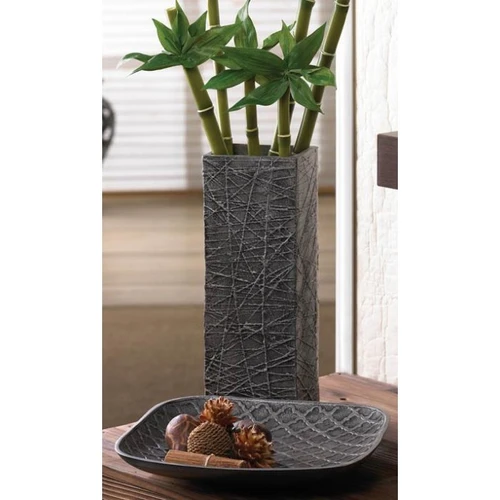 Variegate Silver Square Vase Warren Knows Gifts