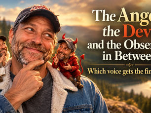 Chuck Waters pauses between the angel and devil on his shoulders, considering which inner voice gets the final say.