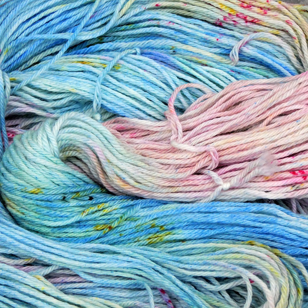 Thumbnail: Pink Butterflies - DK Merino Hand Dyed Yarn