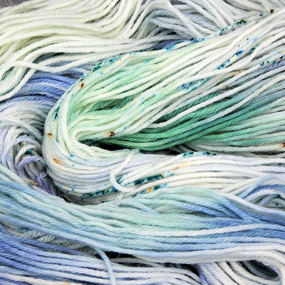 Thumbnail: Bluebell Wood - DK Merino Hand Dyed Yarn