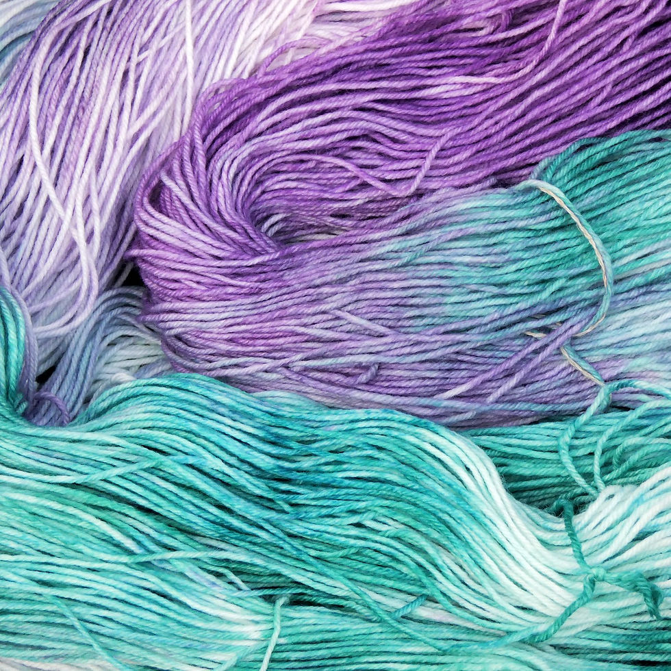 Thumbnail: Pansy - 4 Ply Merino Nylon Hand Dyed Yarn