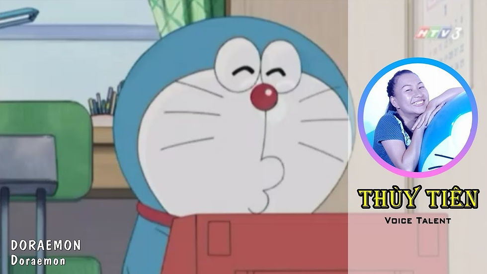 Thủy Tiên là người đã lồng tiếng cho nhân vật Doraemon trong tập truyện cùng tên - Nguồn: Youtube Koe Collection