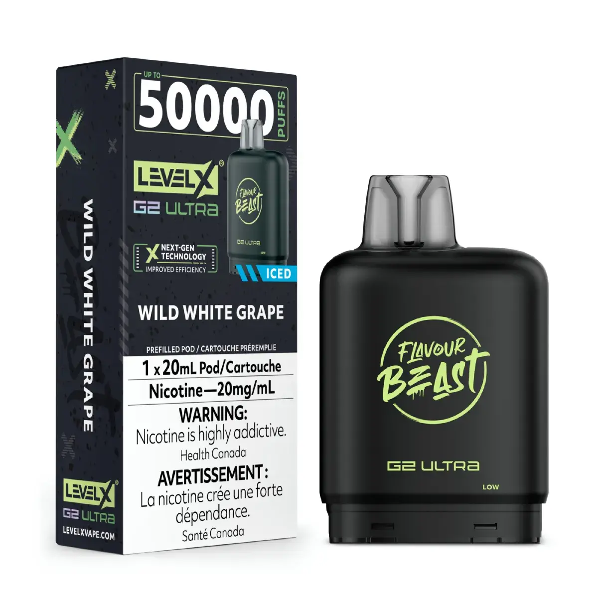 Flavour Beast wild white grape pods