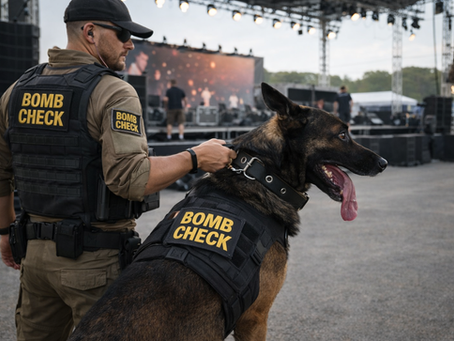 Elite K9 Services: detekce výbušnin a bezpečnostní BOMB CHECK před akcemi