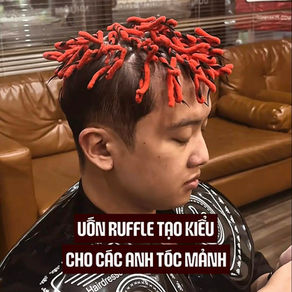 UỐN RUFFLE: CHIẾN THUẬT "ĐÁNH LỪA THỊ GIÁC" CHO QUÝ ÔNG CÓ MÁI TÓC MẢNH VÀ XẸP
