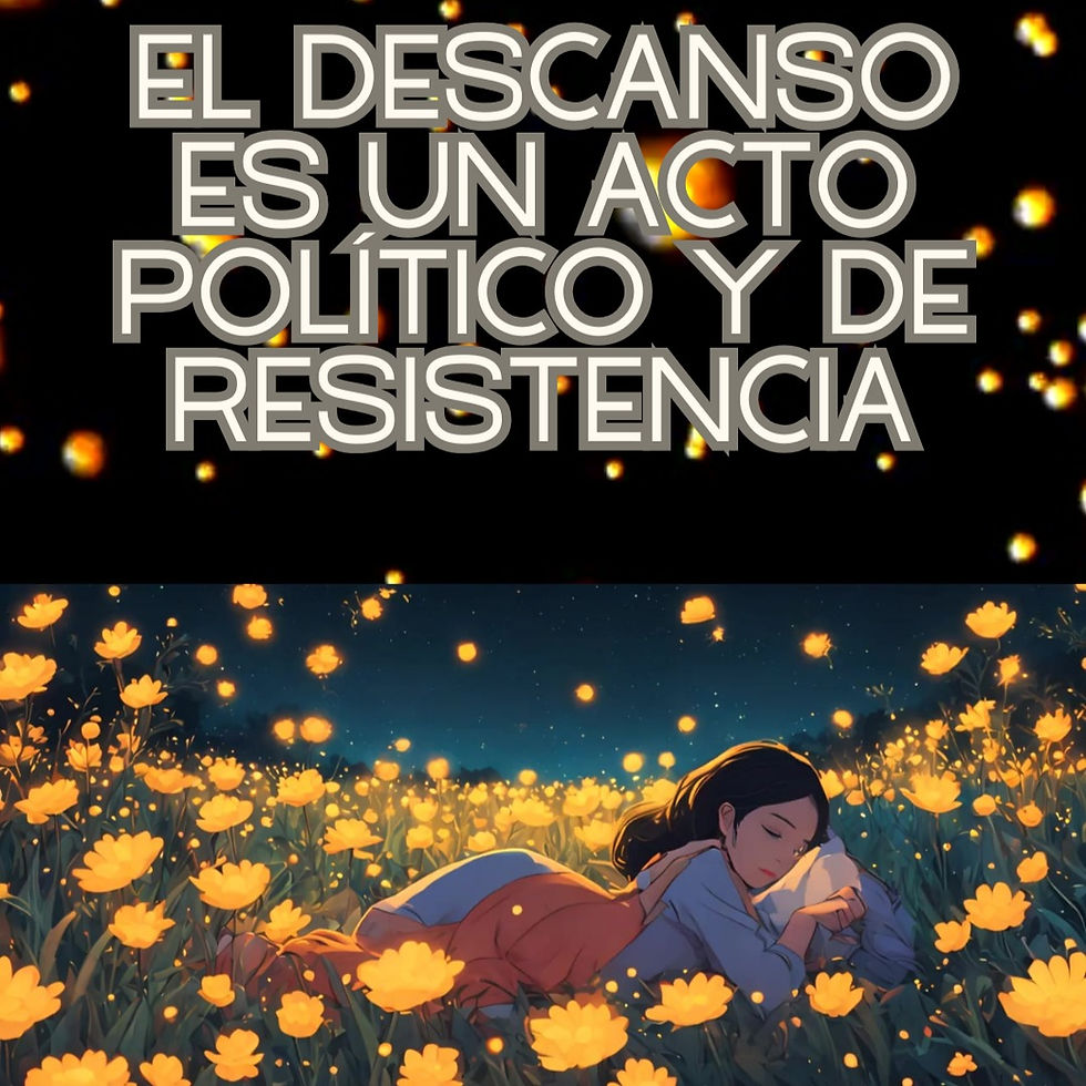El descanso es un acto político