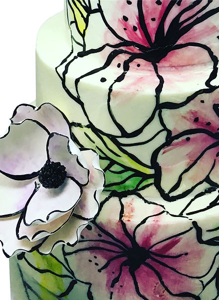 Hand Painted Cake Delicious Dessert Shoppe