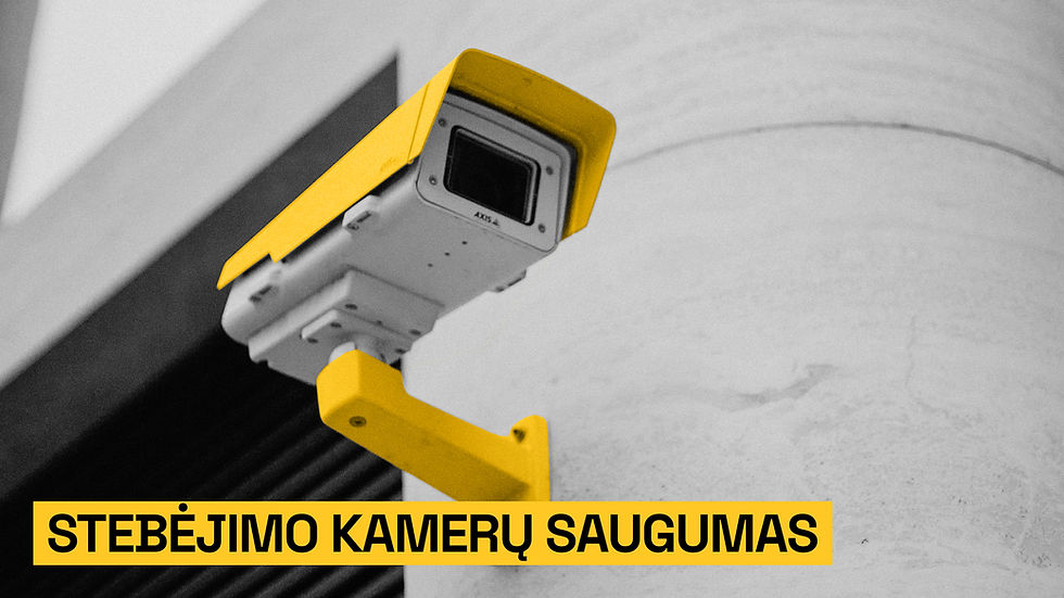 Vaizdo stebėjimo kamerų saugumas: kompiuteris, kurio niekas nevadina kompiuteriu