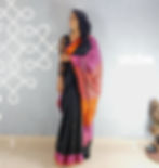 Linen saree | Gond art
