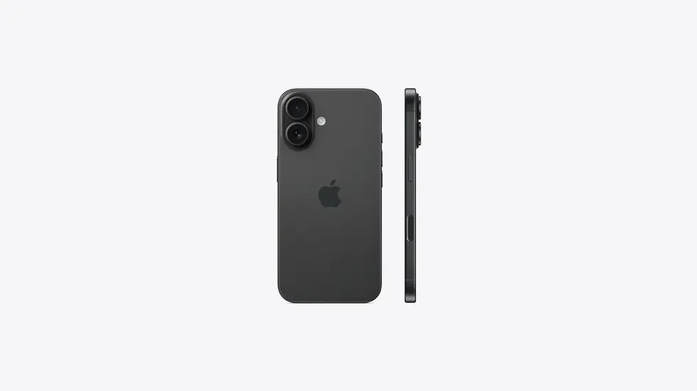 Thumbnail: Back and Side View Black iPhone 16