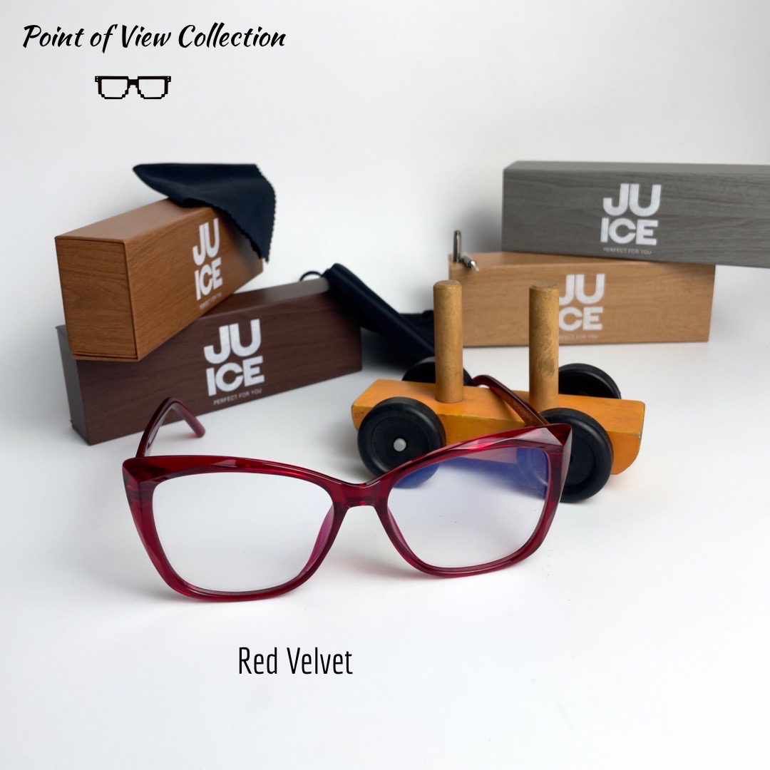 Juice Blue Light Blocking Computer/Phone/Gaming Glasses - RED VELVET